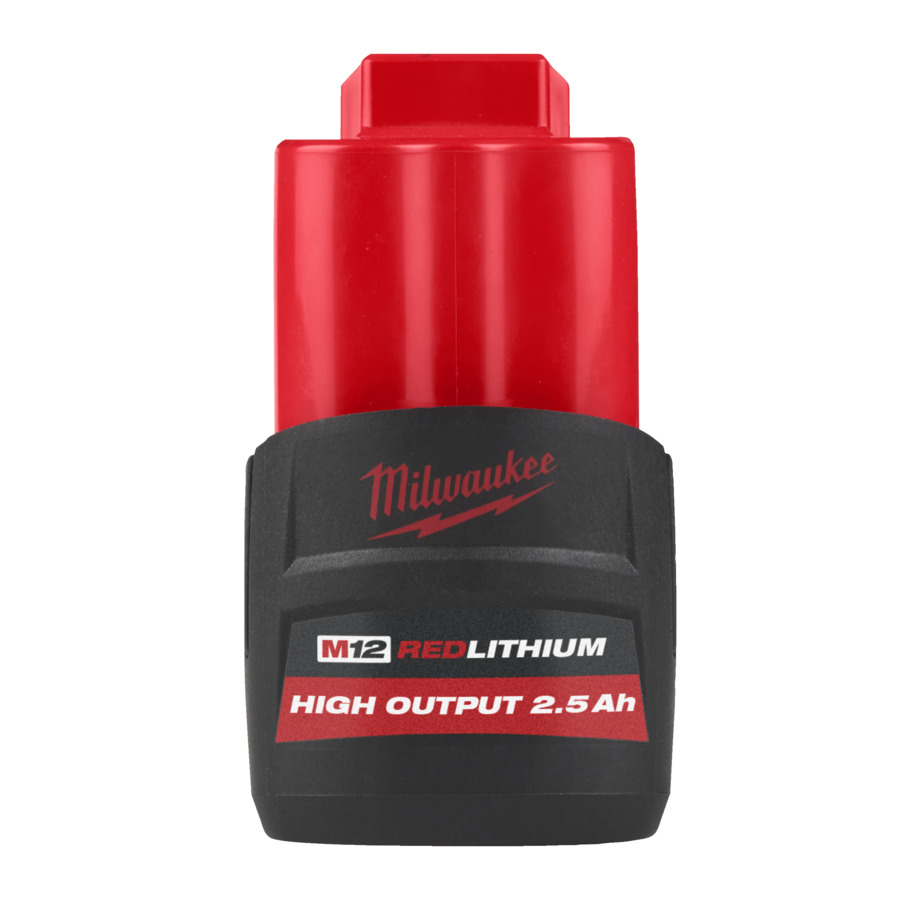 Milwaukee Accessoires 4932480164 M12 Batterie HB2.5 12V 2.5ah Rouge Li-Ion