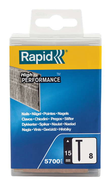 Rapid 5000186 No. 8 brads 50 mm  2,800 pcs.