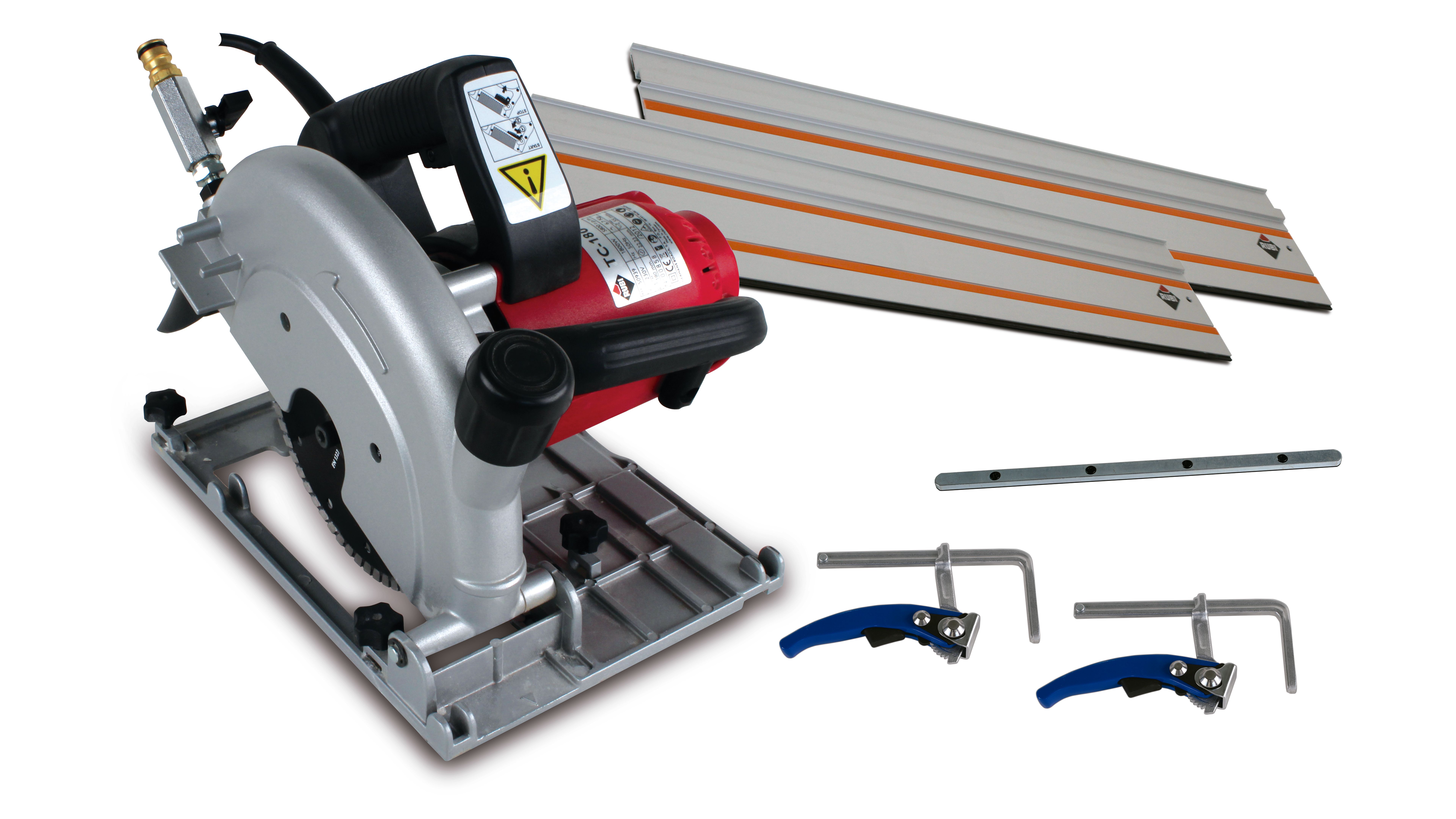Rubi 50994 TC-180 Scie diamantée en coffret + guides
