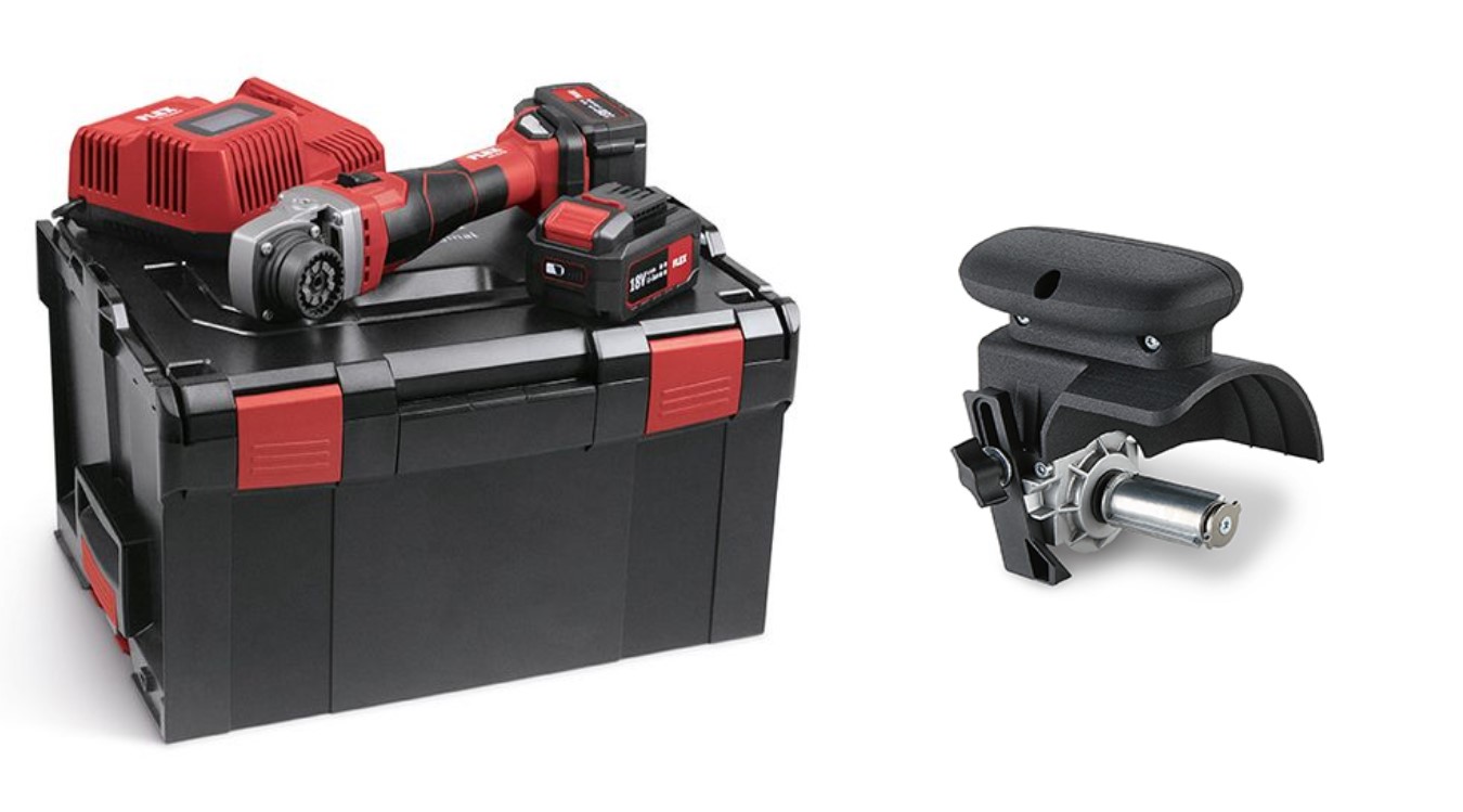Flex-tools 521981 BME 18.0-EC/5.0 Set Moteur de base Trinoxflex 18V 5.0Ah Li-Ion + insert satiné BS 50