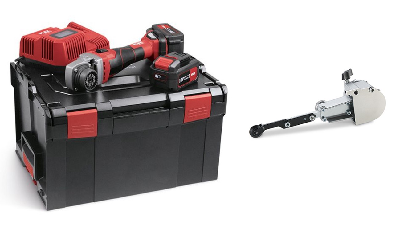 Flex-tools 522015 BME 18.0-EC/5.0 Set Moteur de base Trinoxflex 18V 5.0Ah Li-Ion + fichier de bande d'attache BF 140