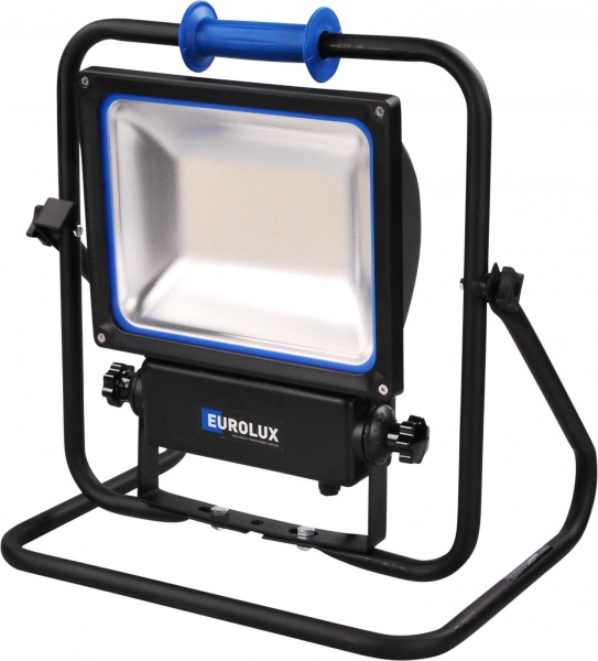 Eurolux 55.220.30 Lampe de chantier LED 90 Watt classe II - 5 mètres de câble sur support inclinable