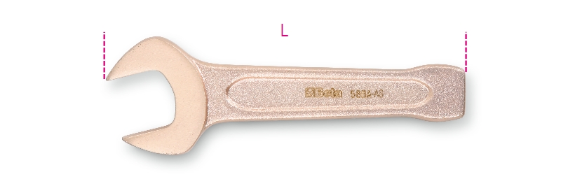 Beta 000580905 Clé à chocs sans étincelles 3/4" longueur 125 mm