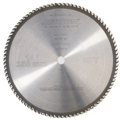 Jepson 600590 Lame de scie HM 355 mm 60T pour acier