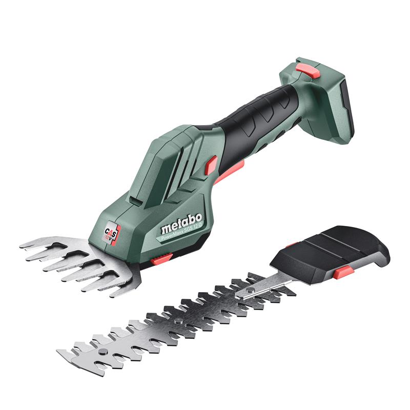 Metabo 601608850 PowerMaxx SGS 12 Q Accu Cisaille à arbustes et à gazon 12V sans batterie ni chargeur