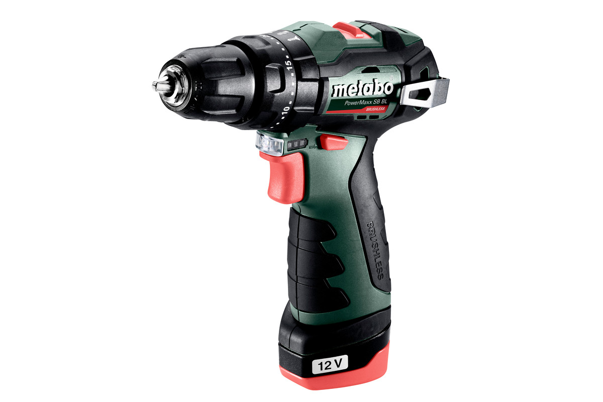 Metabo 601784500 PowerMaxx SB BL Perceuse à percussion sans fil 12 Volt 2.0 AH Li-ion