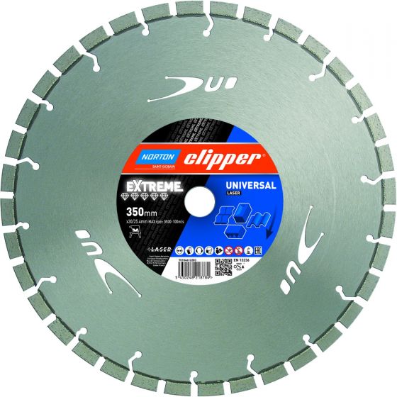 Norton Clipper 70184611438 Disque diamant FMD Duo 400 x 25,4 mm