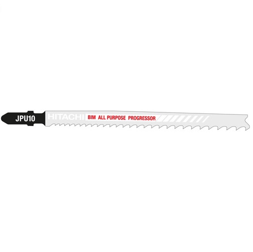 HIKOKI Accessoires 750031 JPU10 lame de scie sauteuse pour métal + bois 132,0/105,0 x 10,0 x 1,25 5 pièces