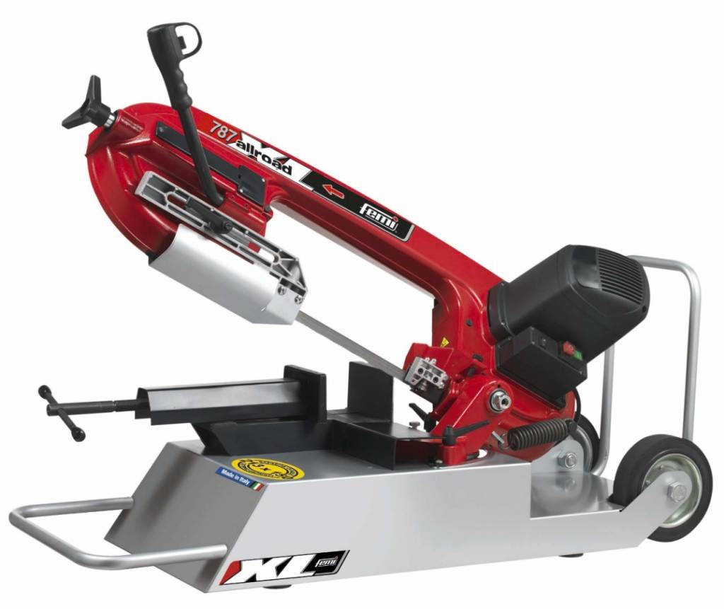 Femi 8487023 787 XL Allroad Scie à ruban à métaux mobile/portable 213 mm 1850W