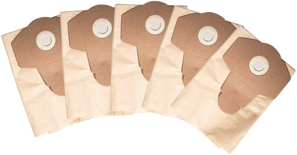 Scheppach 7907709703 Sacs à poussière en papier 16-20 ltr 5 pièces pour NTS16 et NTS20