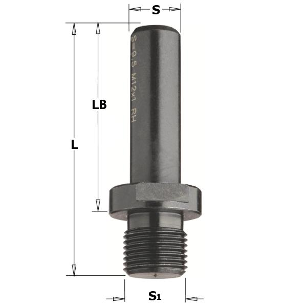 CMT 797.120.00 Adapteur pour foret S=Ø12, S1=M12x1