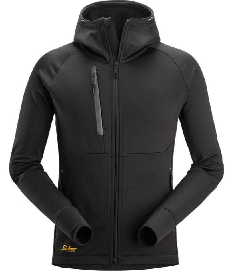 8026 Chandail à capuchon FlexiWork en Polartec® Power Stretch® avec fermeture à glissière complète