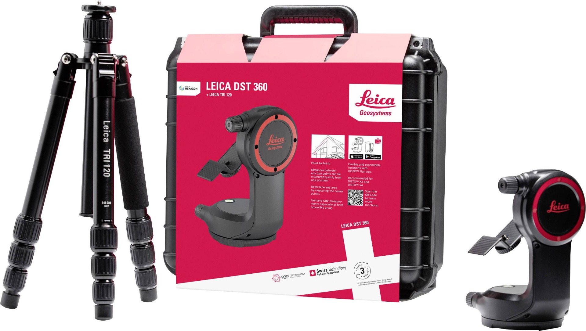 Leica 848783 Adaptateur DST 360 avec trépied et étui