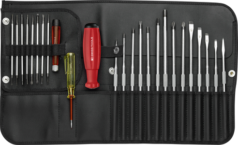 PB Swiss Tools PB8515.CBB 8515.CBB Jeu de tournevis SwissGrip avec lames interchangeables dans un coffret compact à roulettes