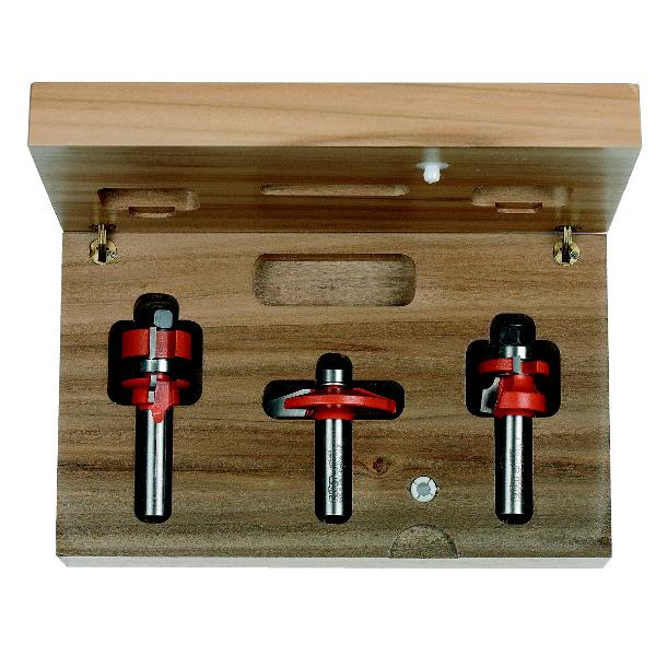 CMT 900.024.11 Coffret de 3 fraises pour portes 8 mm
