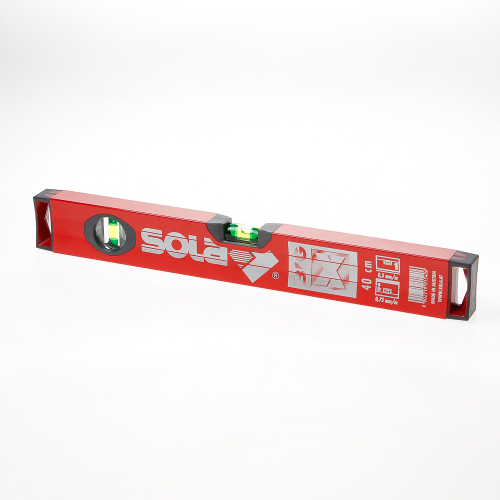 Sola 01371101 BIGX80 niveau à bulle en aluminium profil X 80 cm (2 flacons)