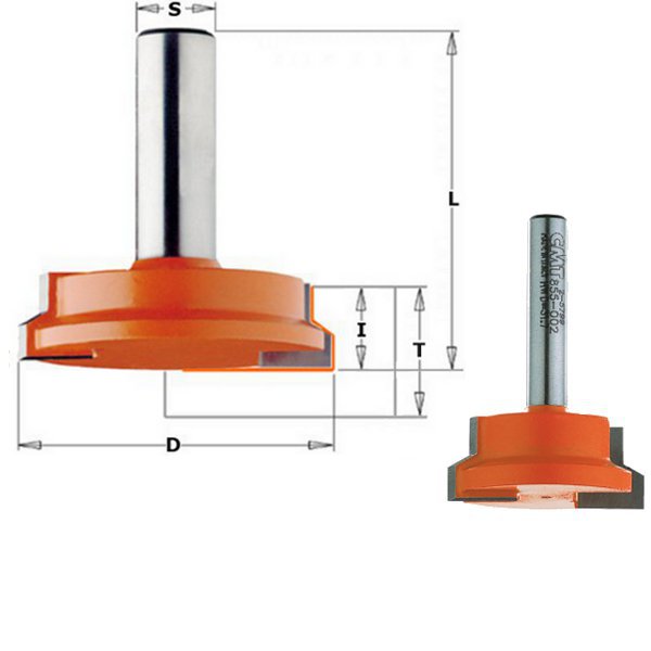 CMT 955.008.11 25,4 mm Fraise pour tiroir - tige 8 mm