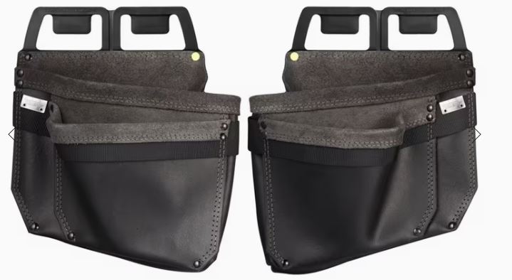 Snickers Workwear 97950404000 Sac à clous et vis en cuir, noir - noir (0404), taille unique