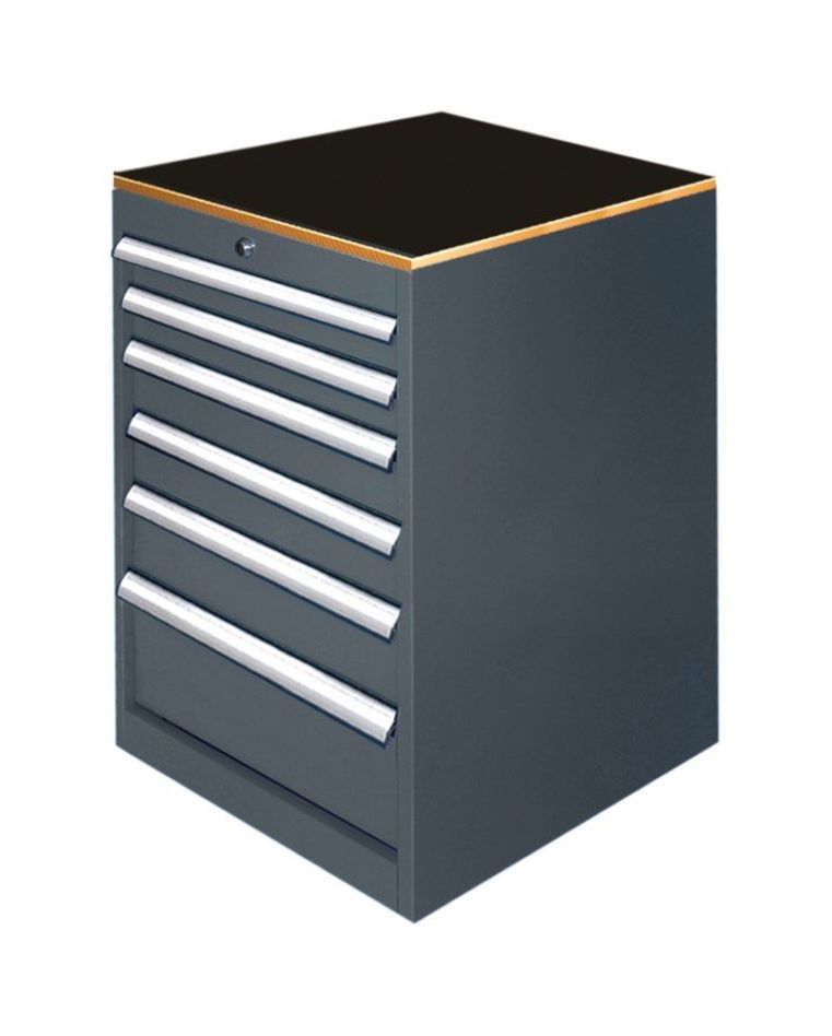 Huvema K5080G Armoire à outils 6 tiroirs