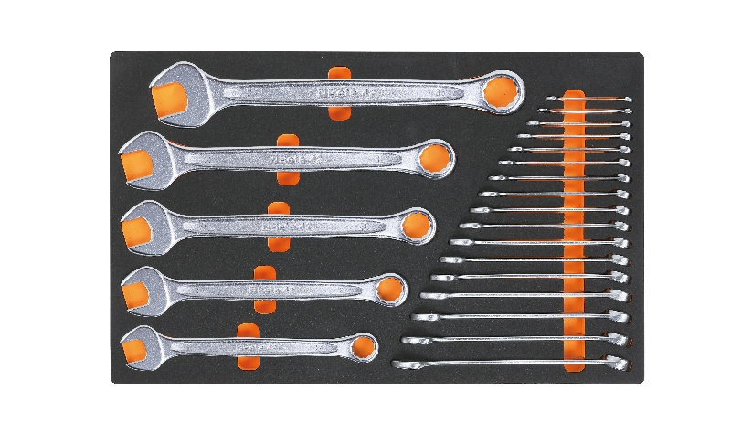 Beta 024500001 Plateau d''insertion souple comprenant des clés de combinaison de différentes tailles