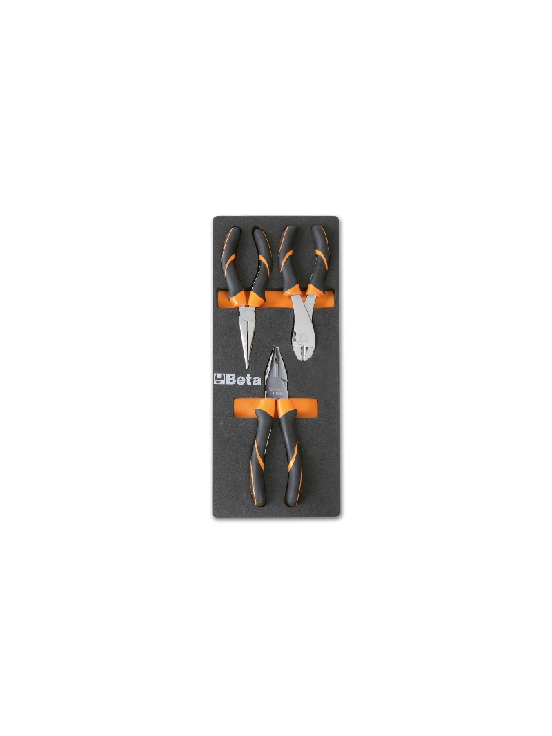 Beta 024500136 Plateau d''insertion souple + pinces et ciseaux bi-matière - 3 pièces
