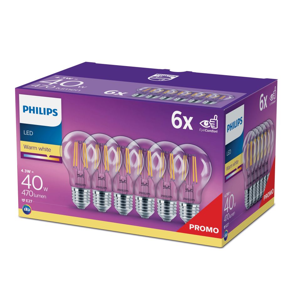Philips P774977 Lampe classique LED 40 watts E27 Blanc chaud