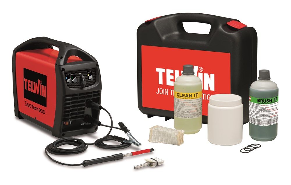 Telwin T850020 Nettoyeur de cordons de soudure en acier inoxydable décapage et passivation + brosse
