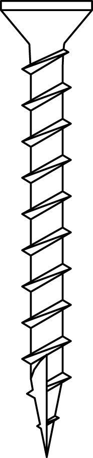 Senco Accessoires 42K45MY Senco  Vis standard pour bois sur bois 4.2x45mm