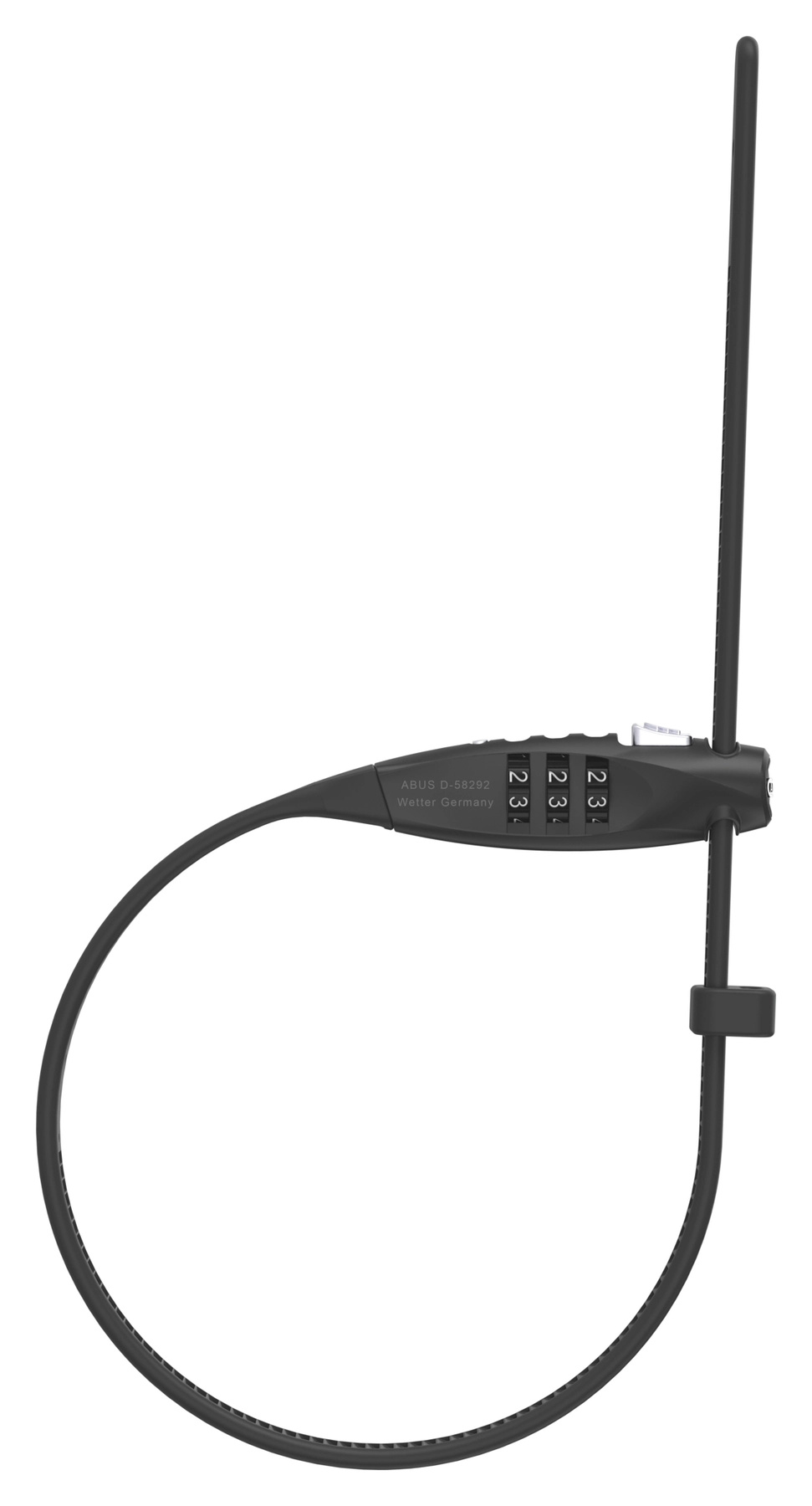 ABUS 10056481 Travelguard cable tie combination lock black 45 cm