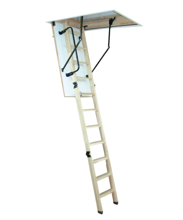 Altrex 505026 Woodytrex-Superior Échelle de grenier pliante en 3 parties 120 x 60