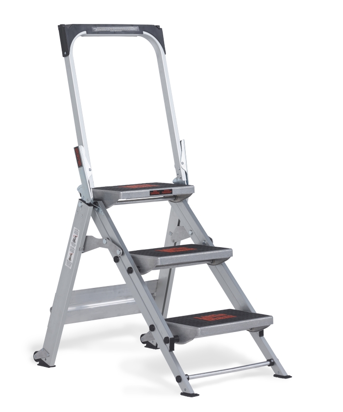 Altrex 503002 Escalier Brenta à 2 marches en aluminium