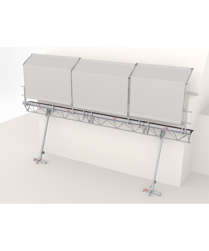 Altrex C500402 MTB Doorwerkscherm voor Triangelbrug Longueur 5.00 mtr.