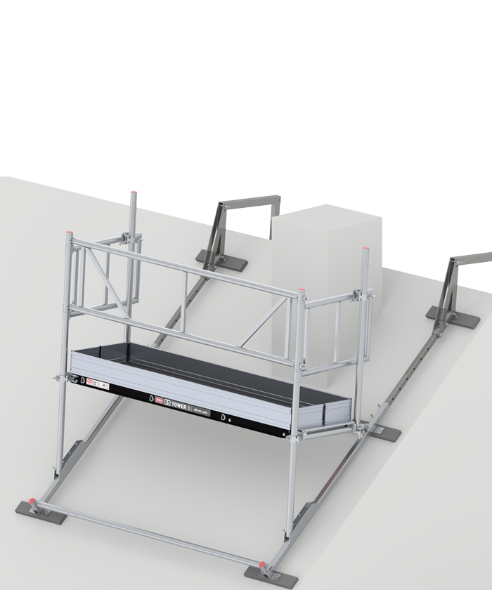 Altrex C500905 Echafaudage de cheminée 0,75 x 2,45 mtr Simple