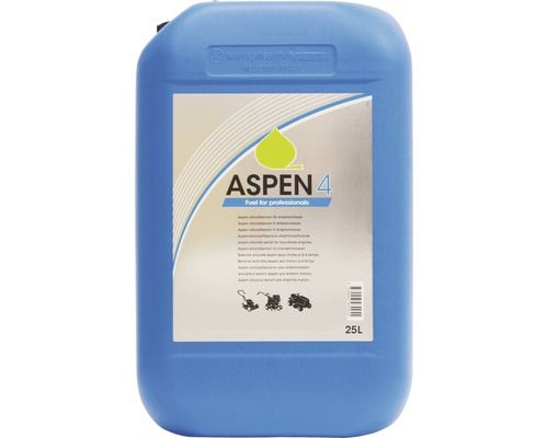 Aspen 059  Aspen 4 Mélange d'essence prêt à l'emploi 25 L pour moteurs à quatre temps.