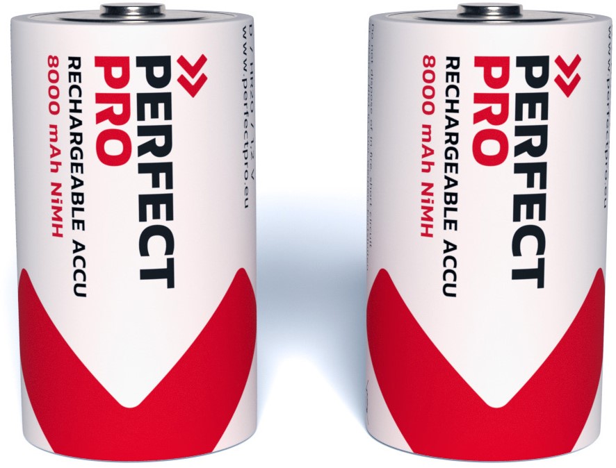 PerfectPro B-D2 Piles rechargeables D-Cell 7000mAh 2 pièces