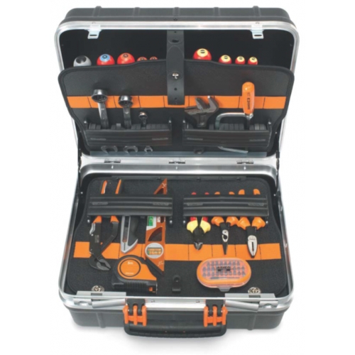 Bahco 4750RCW011VDE Mallette d''outils VDE de 53 pièces avec roues en caoutchouc