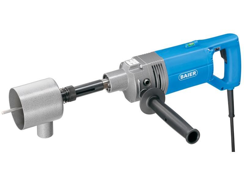 Baier 71431 BDB822A Carotteuse diamantée (sèche) 1400 Watts + adaptateur d'extraction spécialement pour le perçage de boîtes