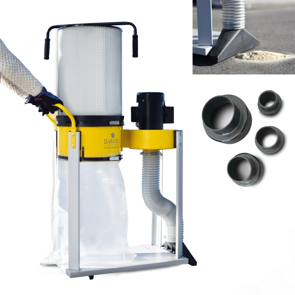 Bamato AB-1500CF_400V AB-1500CF Système d''extraction + Filtre à particules 400 Volt