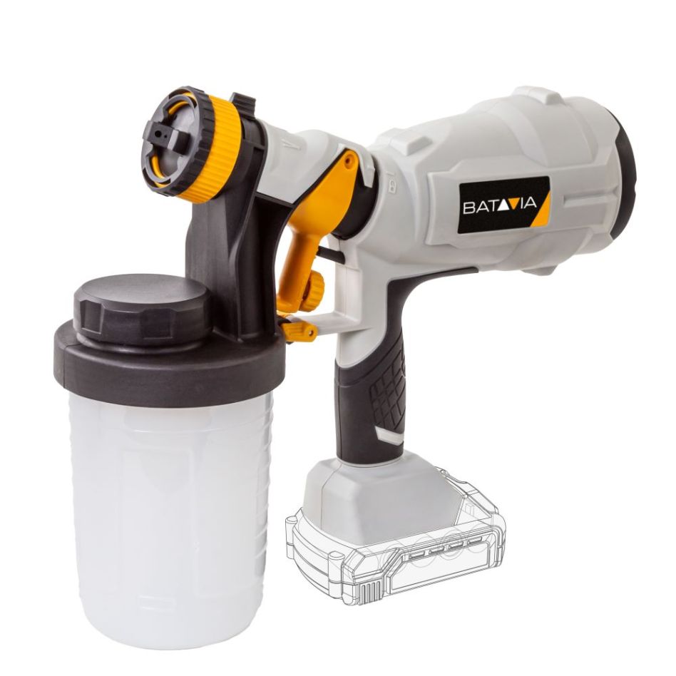 Batavia 7064514 MaxxPack 18V pulvérisateur de peinture sans fil excluant la batterie et le chargeur