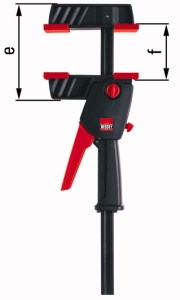 Bessey DUO16-8 Pince à une main - écartement et serrage 0-160 mm