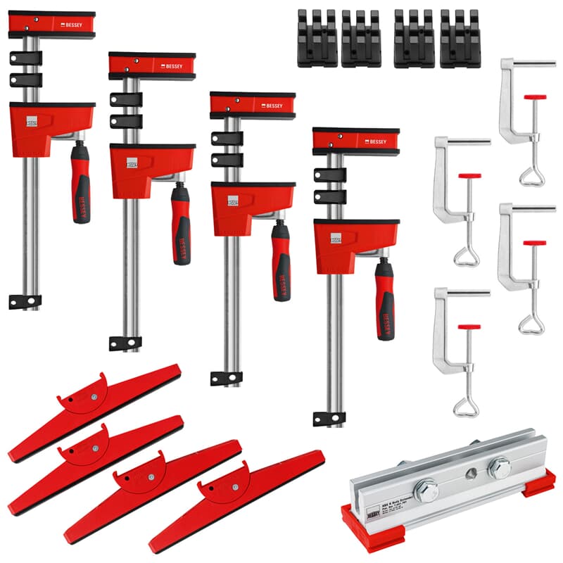 Bessey KRE-SET-A Jeu de pinces REVO KRE pour le collage du corps