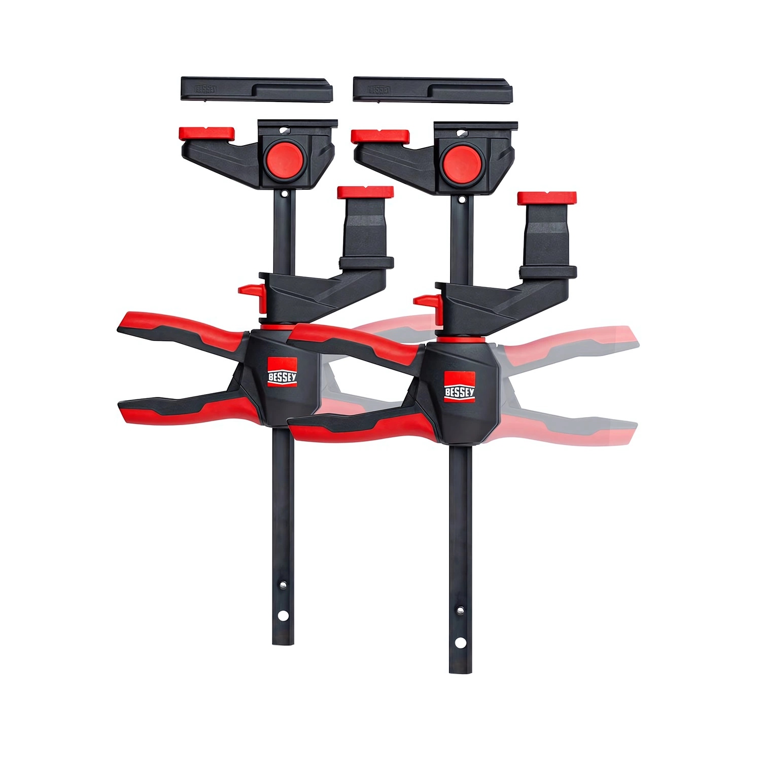 Bessey EZR360-15SET Pince à colle à une main avec poignée rotative 150 mm + 2x adaptateur