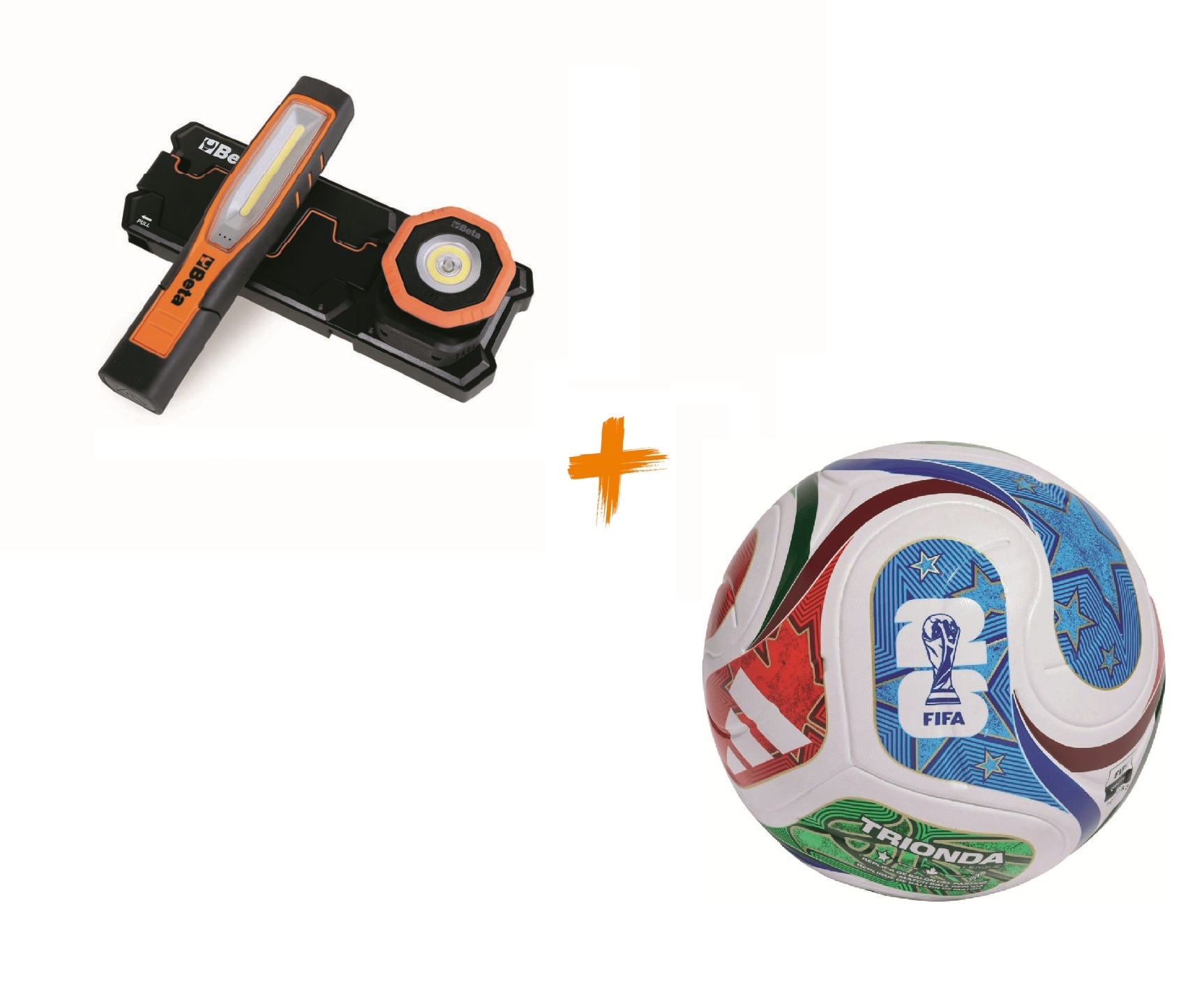 Beta ZNLWK0003 1839W/P2-SET Ensemble de lampes de travail avec station de charge + boule WC gratuite