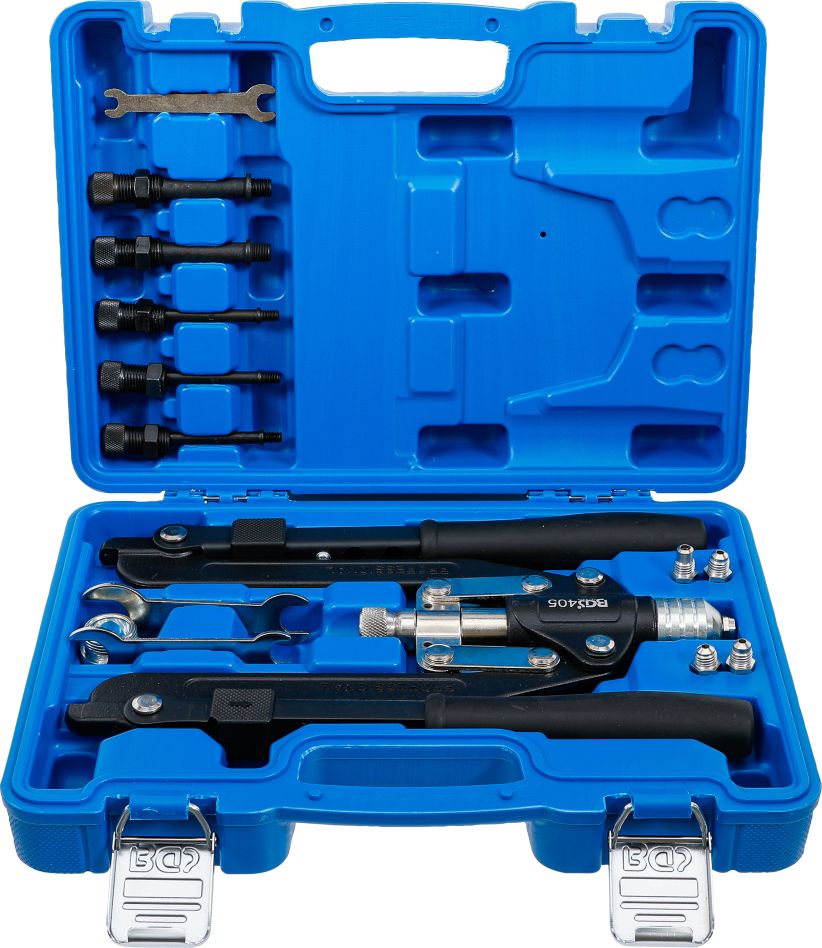 BGS 405 Set de riveteuses professionnelles à bras long 3,2 - 6,4 mm