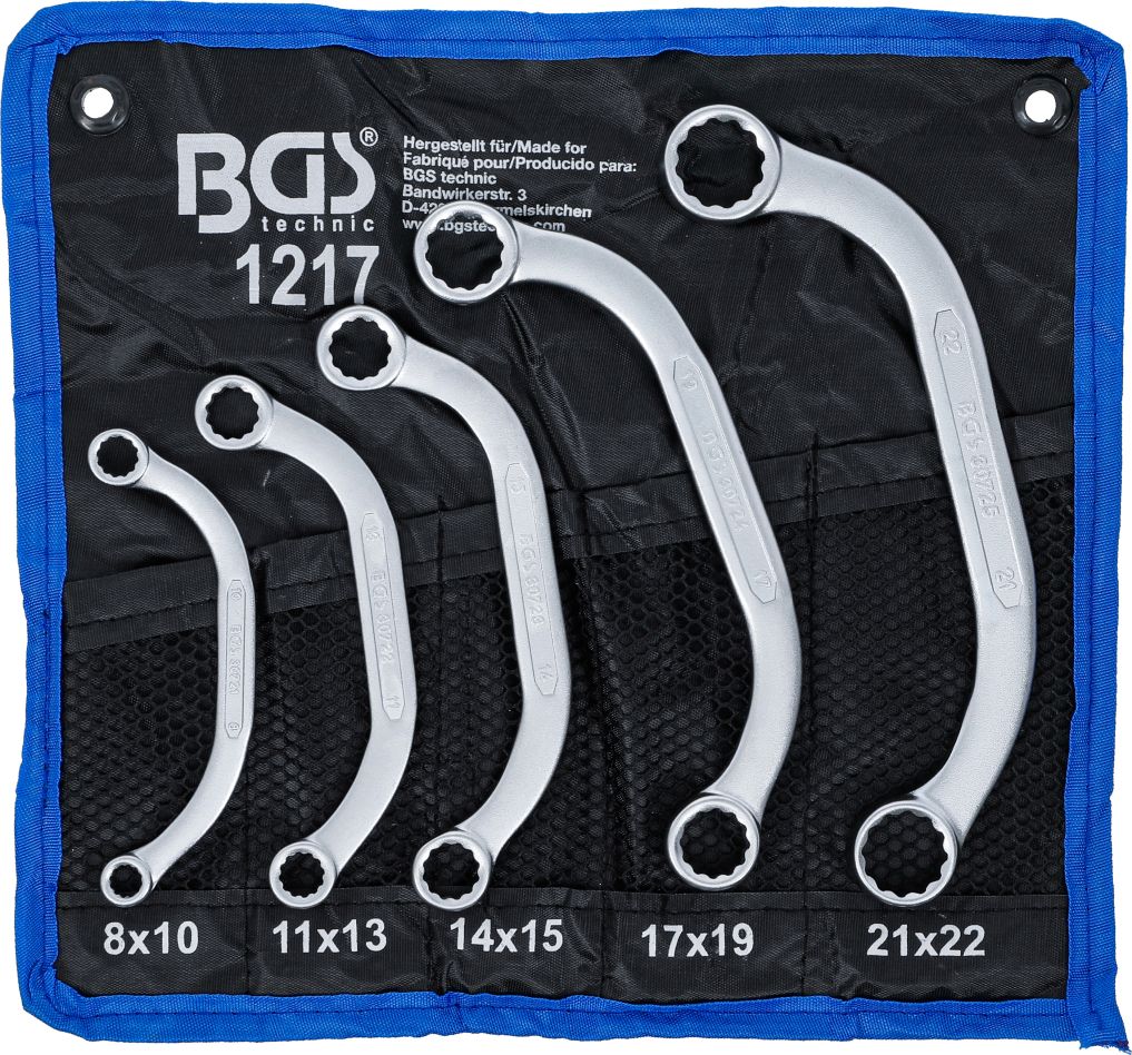 BGS 1217 Jeu de clés de démarrage 8 x 10 - 21 x 22 mm 5 pièces