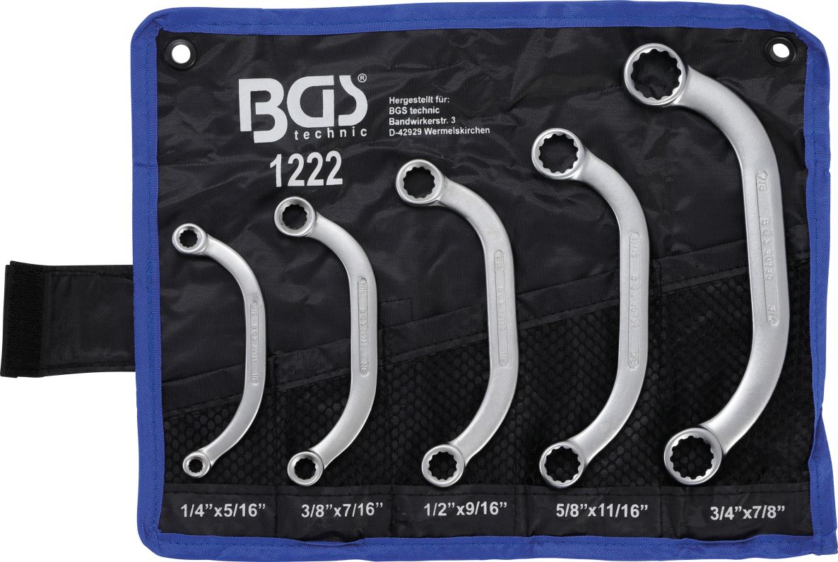 BGS 1222 Jeu de clés de démarrage pouces 1/4" - 7/8" 5 pièces