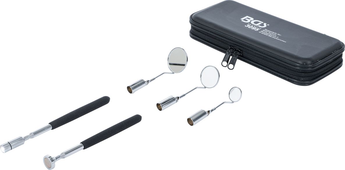 BGS 3095 Set de stylos magnétiques et de miroirs d'inspection LED