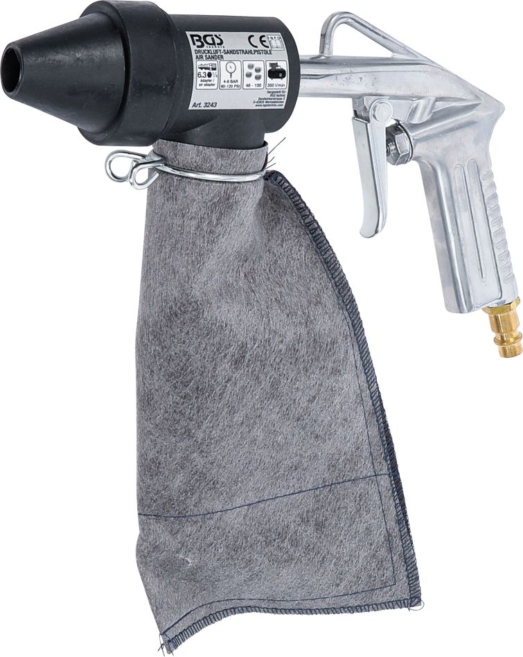 BGS 3243 Pistolet de sablage à air comprimé avec accessoires