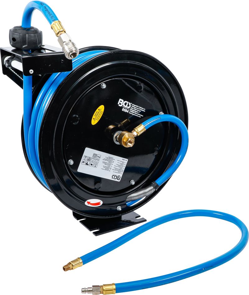 BGS 8584 Tuyau d'air comprimé avec enrouleur automatique 15 m
