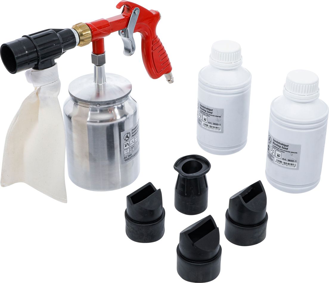 BGS Do It Yourself 3650 Pistolet de sablage à air comprimé avec accessoires